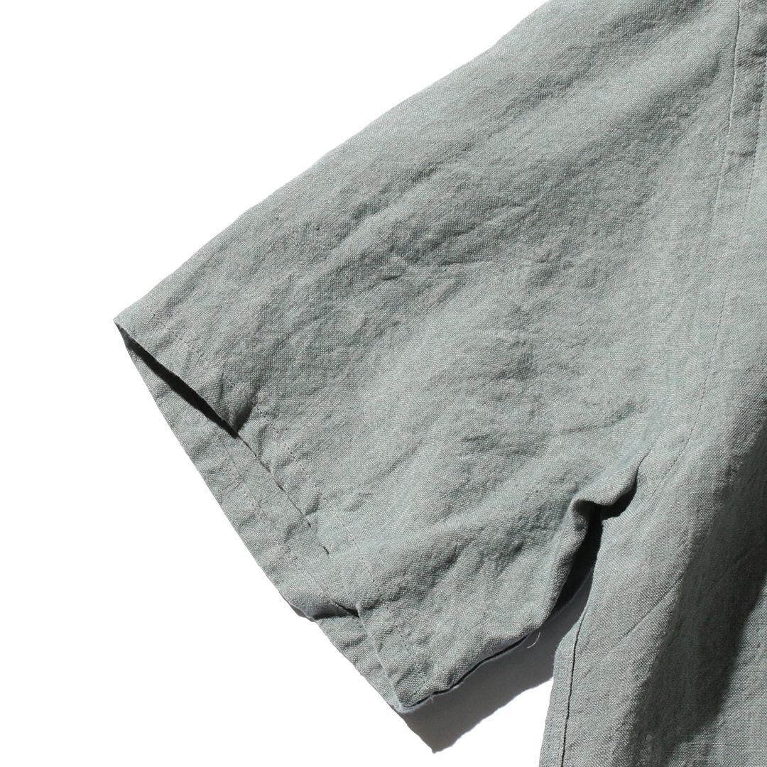 Beams Plus Open Collar 1/40 Linen Shirt | thegoodlife. UAE