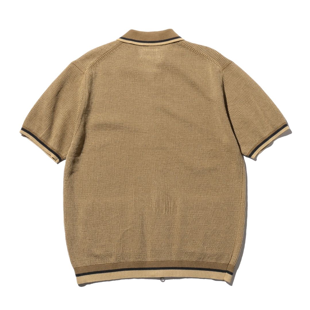 Zip Knit Polo Shirt