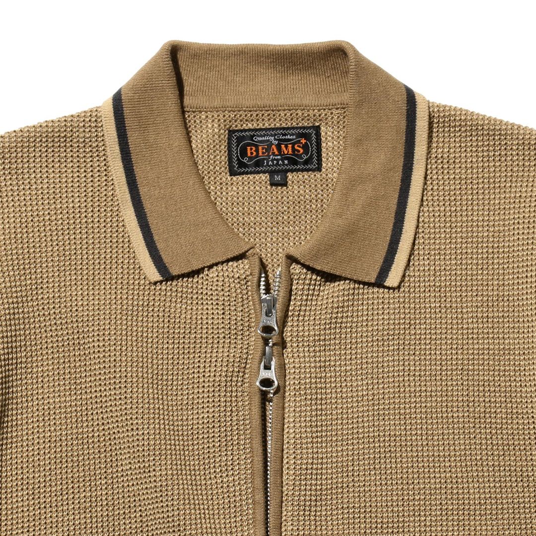 Zip Knit Polo Shirt