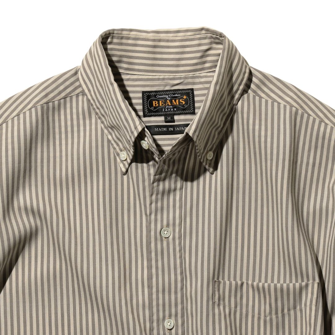 Beams Plus B.D. Classic-fit Wool Stripe Shirt | thegoodlife. UAE