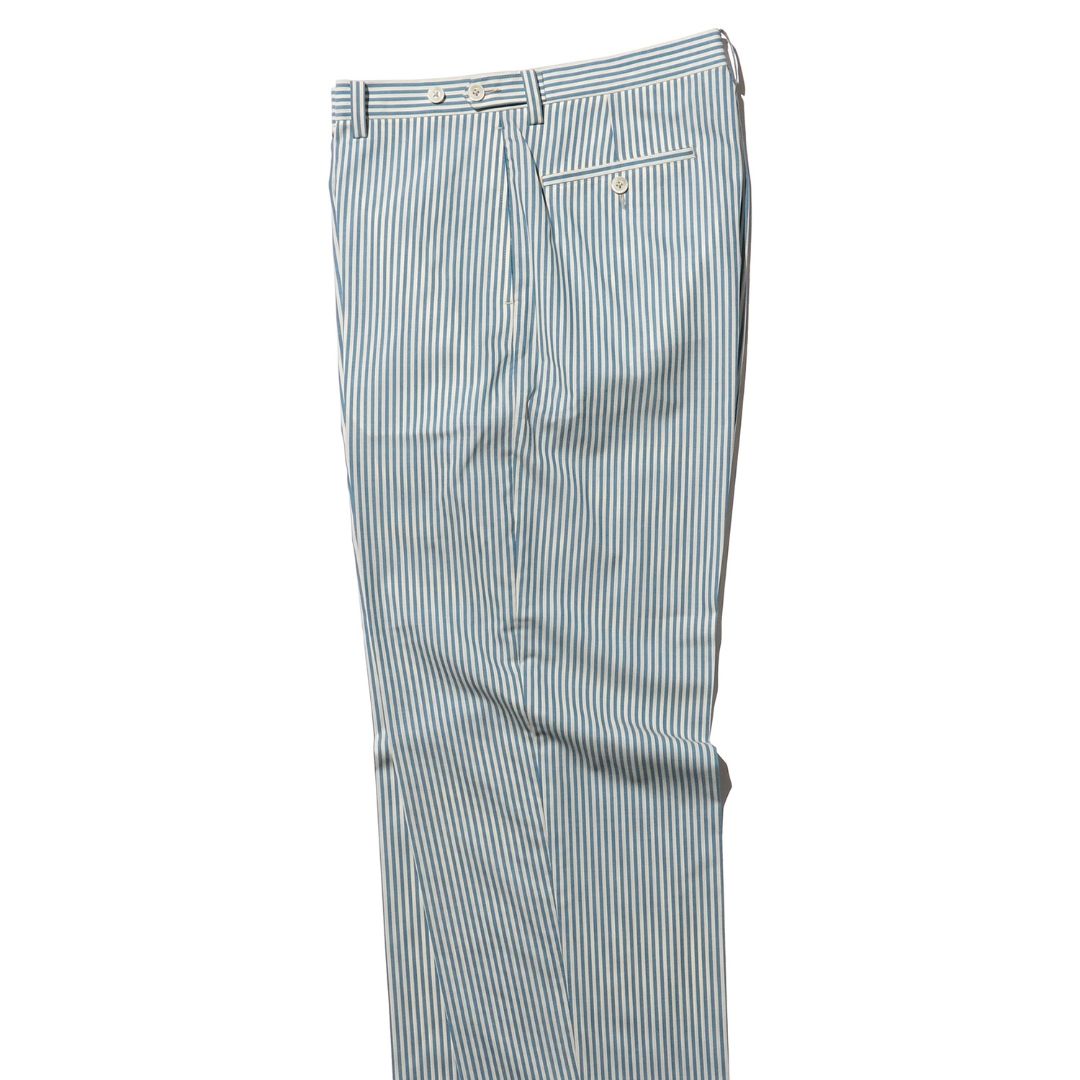 Beams Plus IVY Wide Wool Stripe Trousers | thegoodlife. UAE