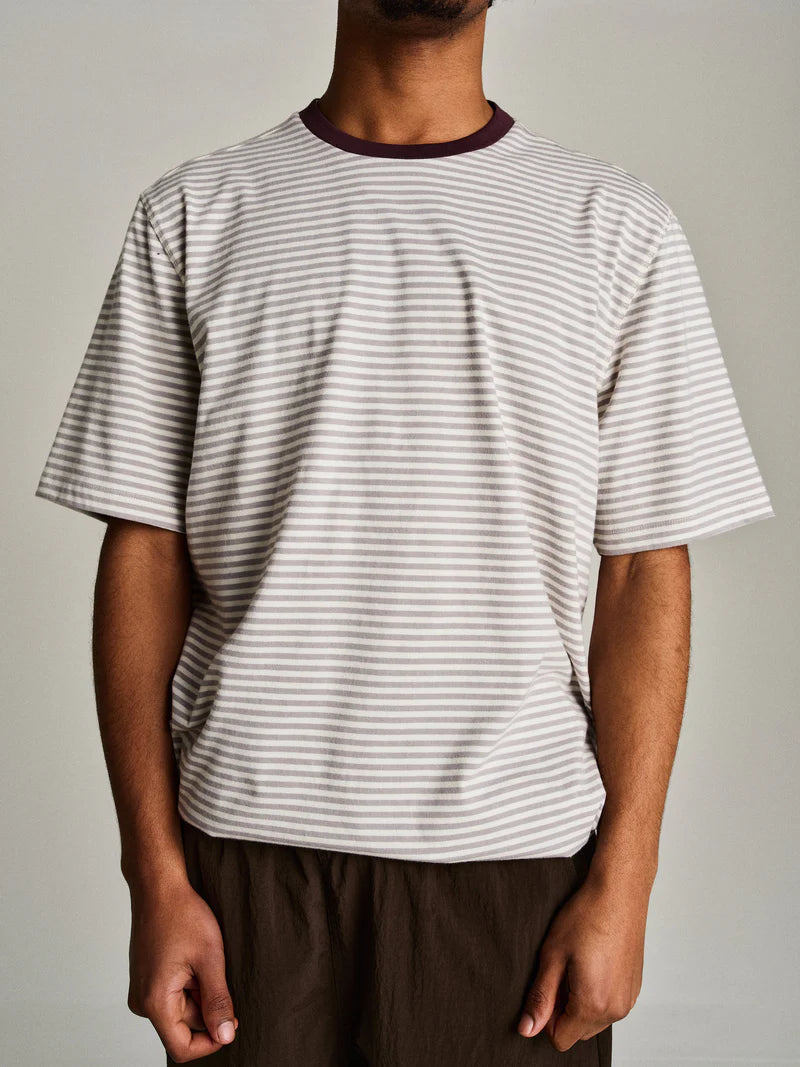 Pop Trading Company Striped Logo T-Shirt | thegoodlife. UAE