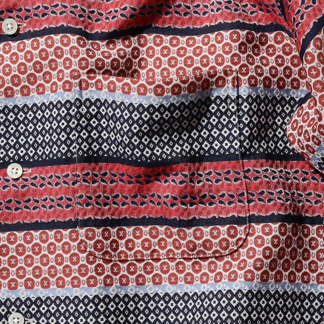 Beams Plus - Open B.D. Fine Pattern Jacquard Stripe - Shirt - thegoodlife.