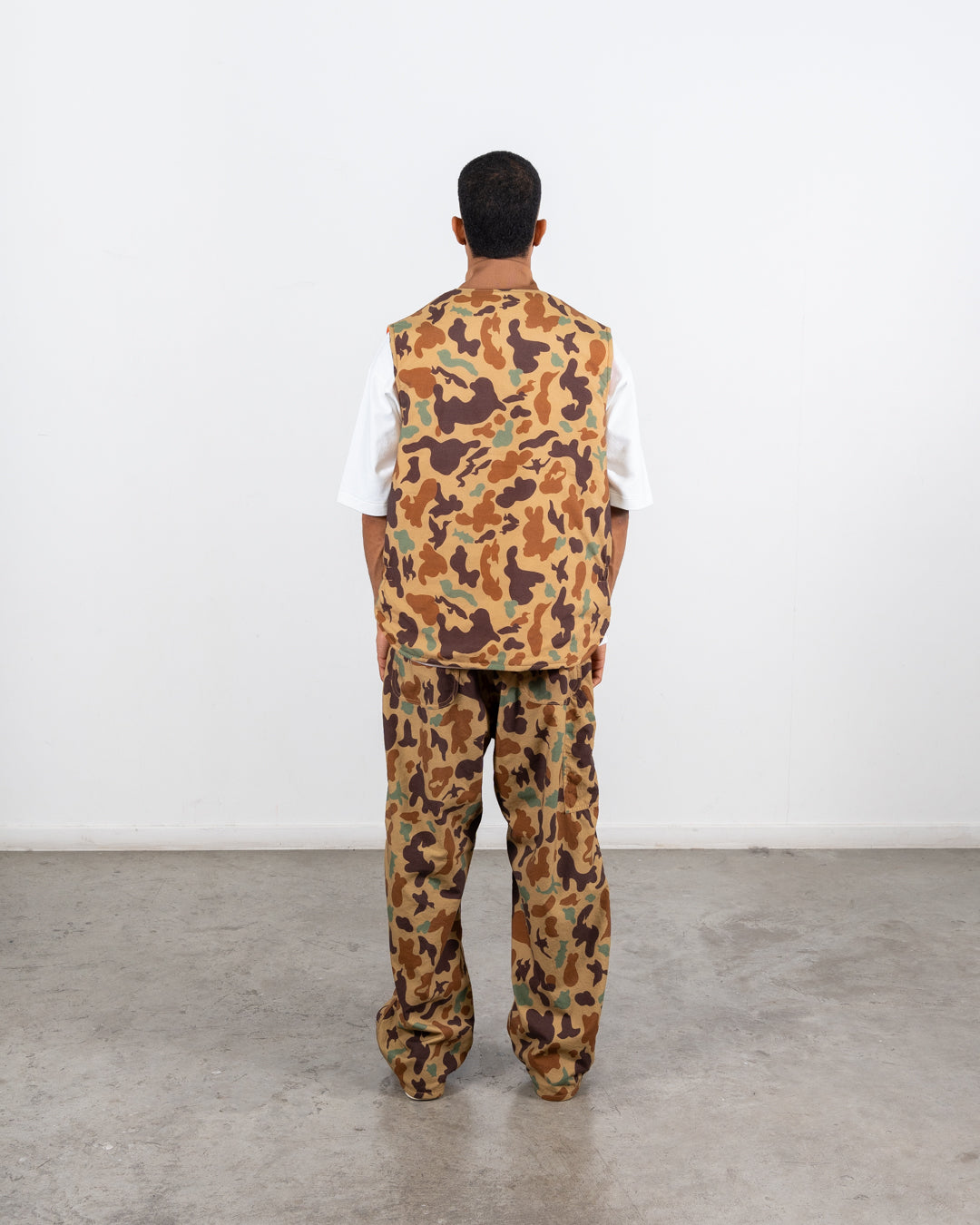 Beams Plus WORK Puff Vest Reversible Animal Print | thegoodlife. UAE