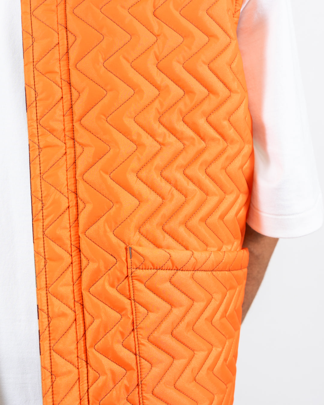 Beams Plus WORK Puff Vest Reversible Animal Print | thegoodlife. UAE