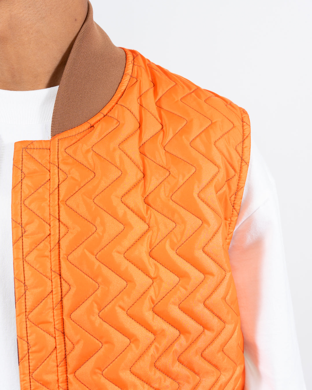 Beams Plus WORK Puff Vest Reversible Animal Print | thegoodlife. UAE