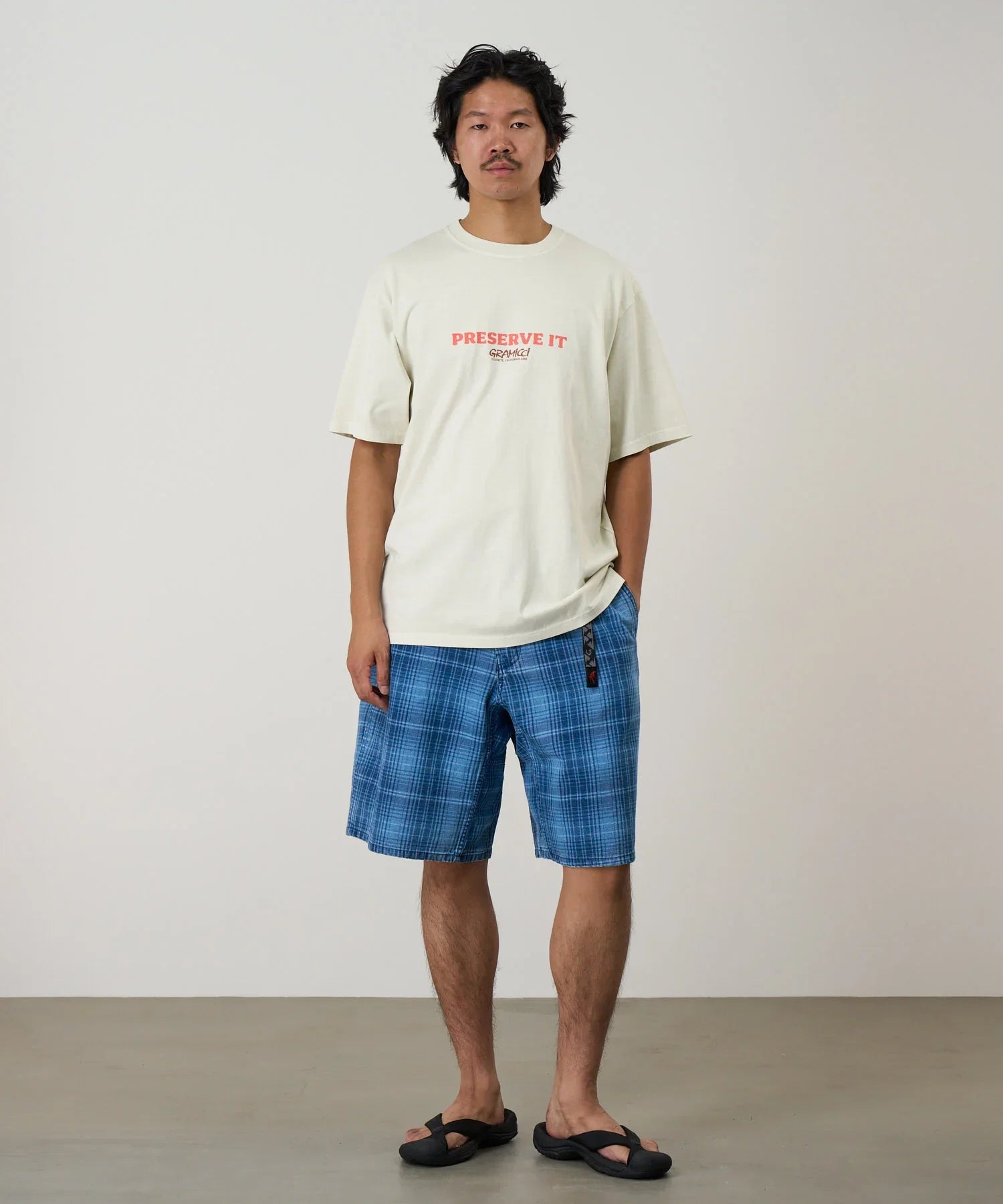 Gramicci Footprints Tee Pigment Dyed | thegoodlife. UAE