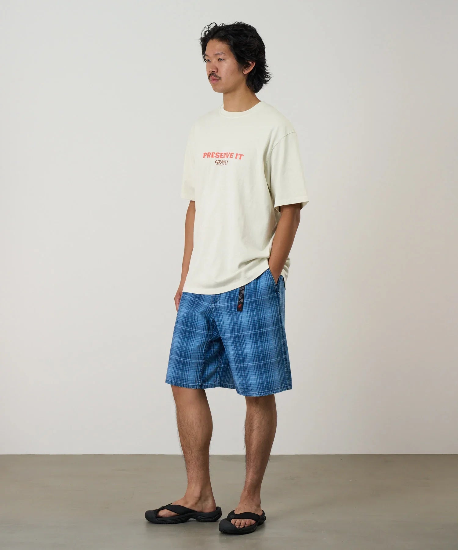 Gramicci Footprints Tee Pigment Dyed | thegoodlife. UAE