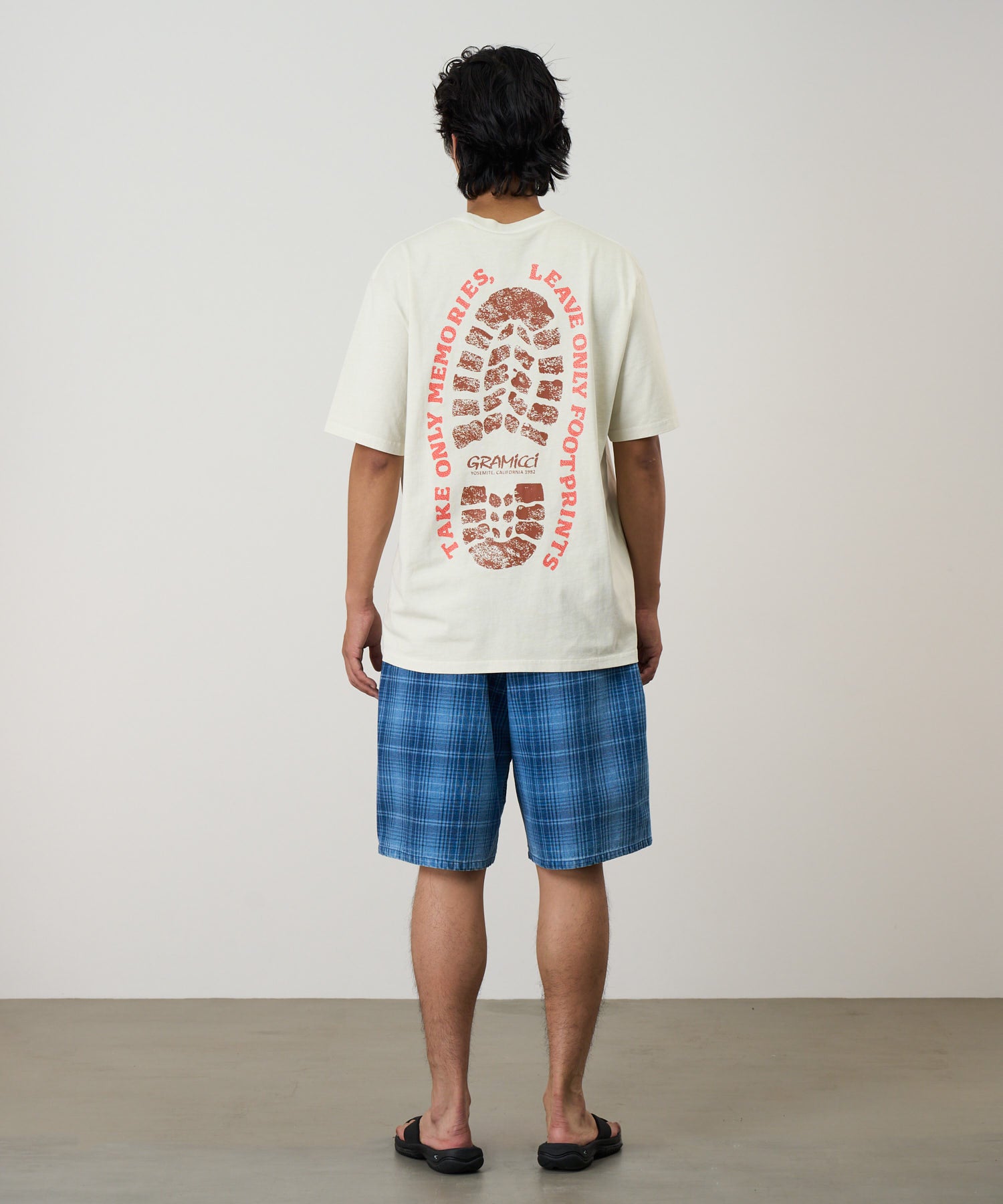 Gramicci Footprints Tee Pigment Dyed | thegoodlife. UAE