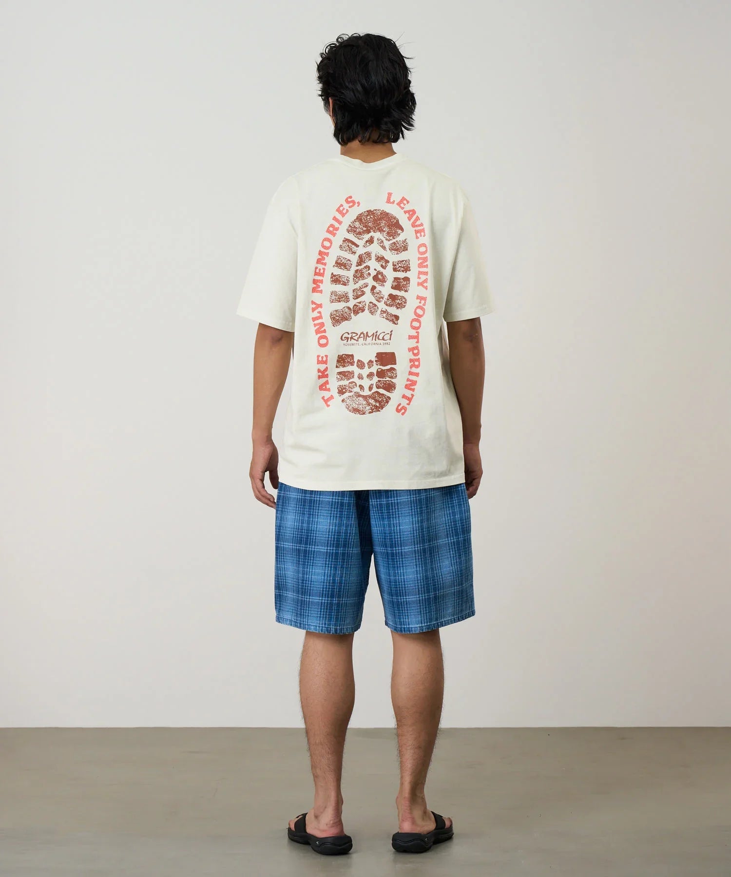 Gramicci Footprints Tee Pigment Dyed | thegoodlife. UAE