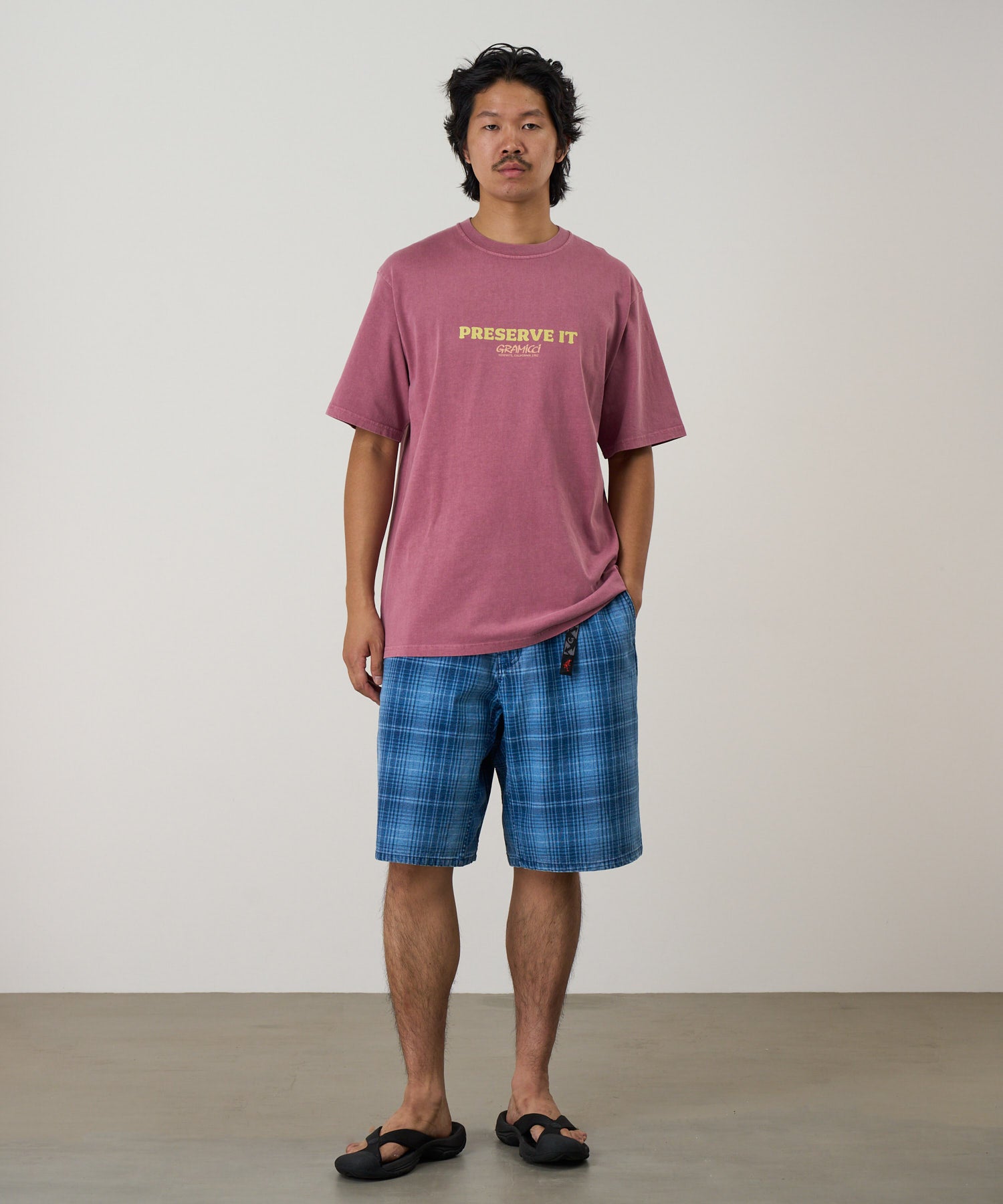 Gramicci Footprints Tee Pigment Dyed | thegoodlife. UAE