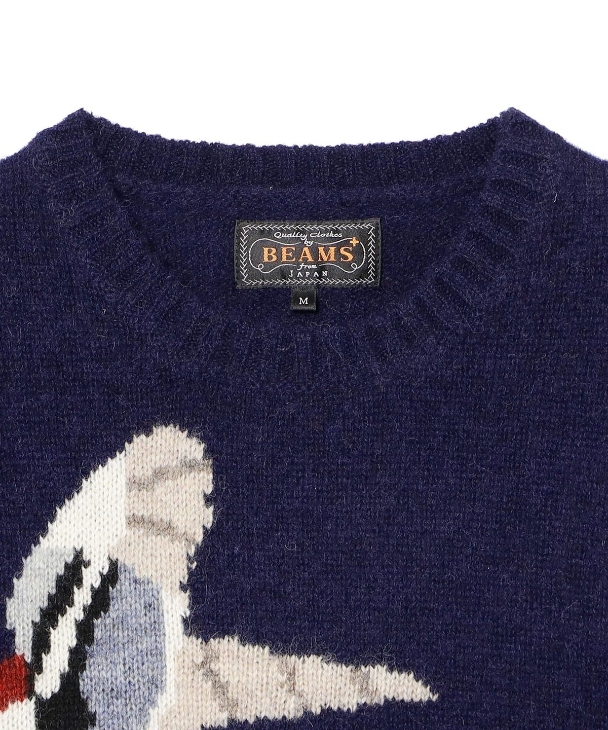 Beams Plus Crew Intarsia Duck Pattern | thegoodlife. UAE