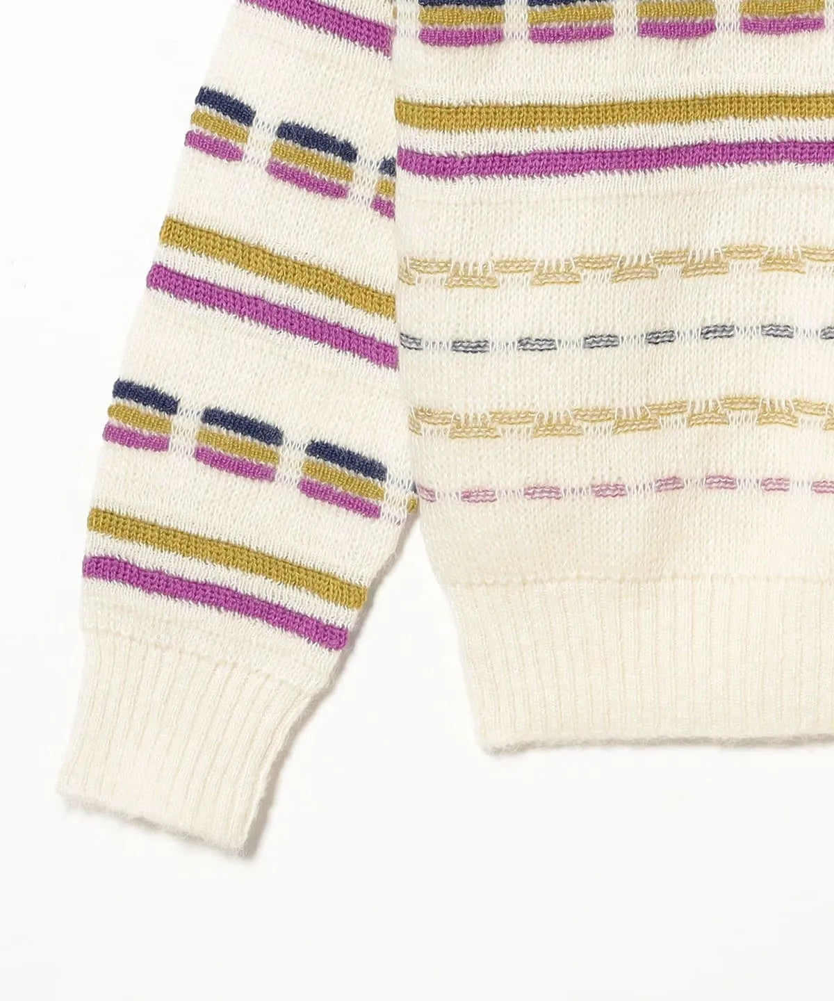 Beams Plus Crew Jacquard Stripe | thegoodlife. UAE
