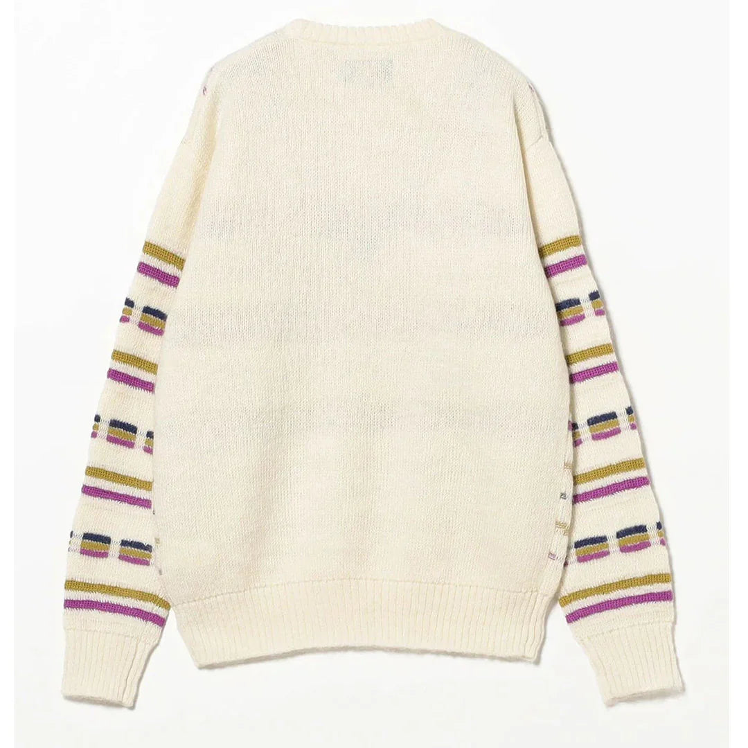 Beams Plus Crew Jacquard Stripe | thegoodlife. UAE