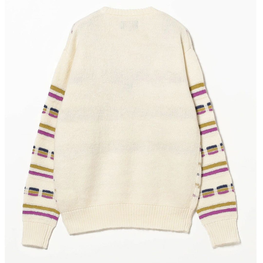 Beams Plus Crew Jacquard Stripe | thegoodlife. UAE