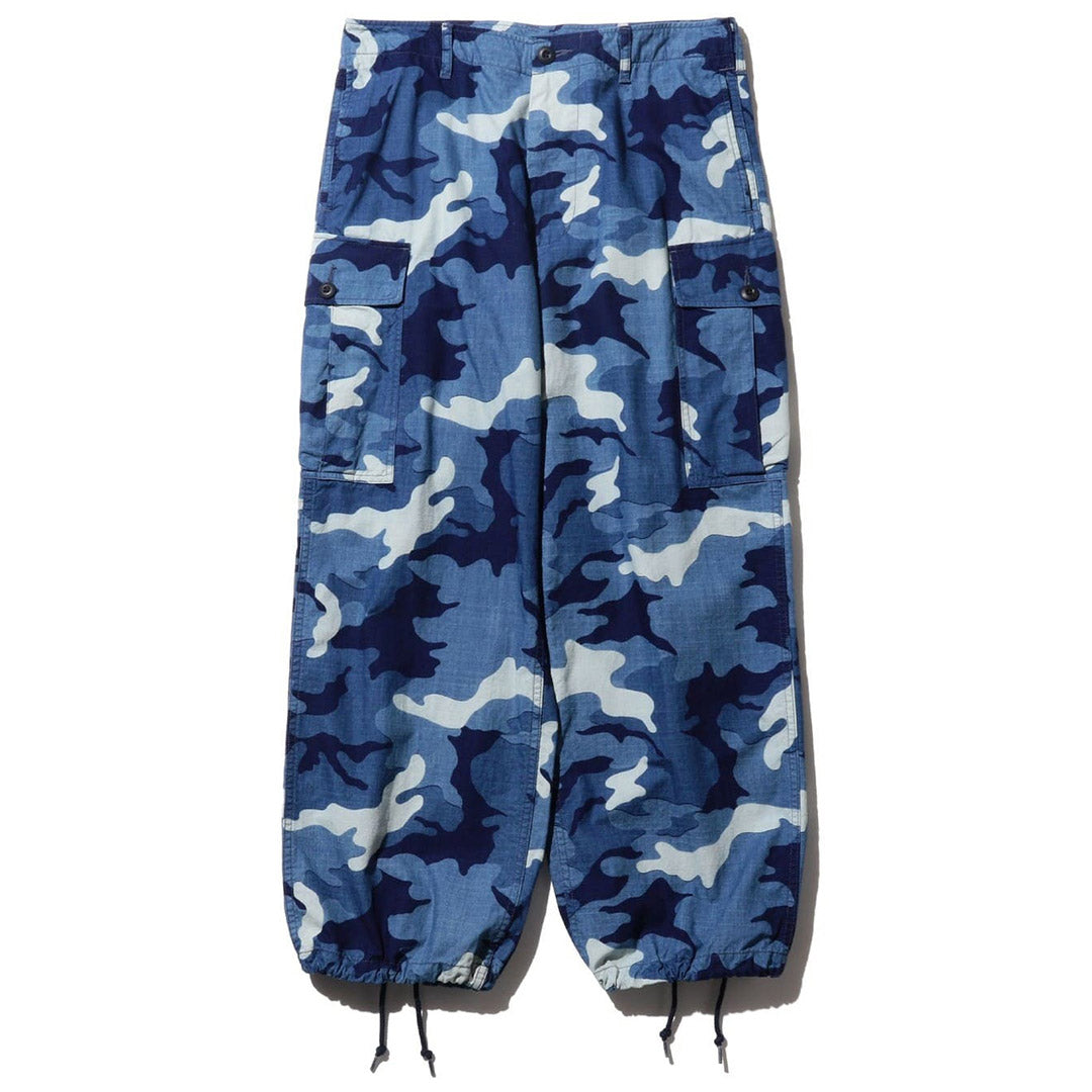 Beams Plus MIL 6 Pocket Indigo Ripstop Discharge Camo Print | thegoodlife. UAE