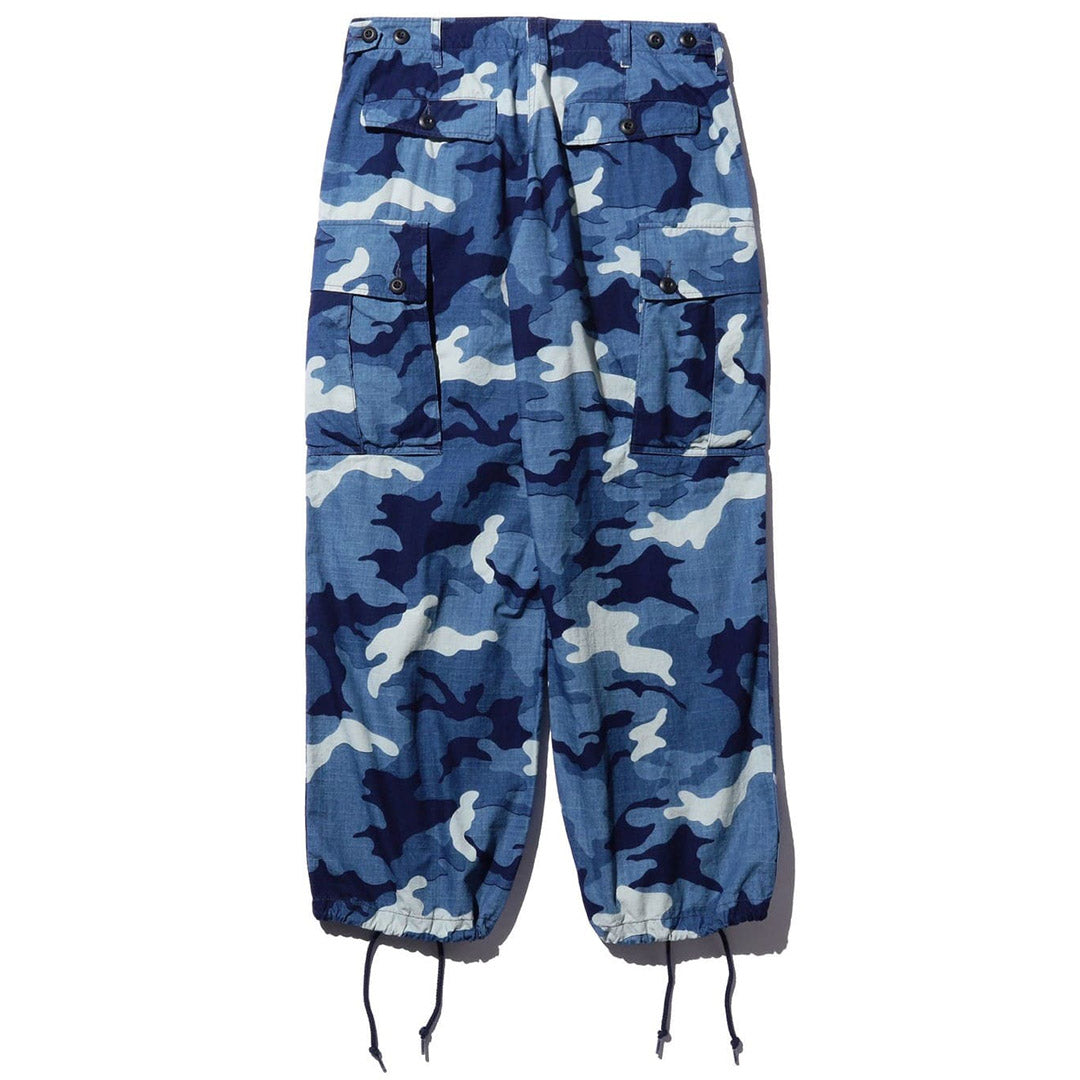 Beams Plus MIL 6 Pocket Indigo Ripstop Discharge Camo Print | thegoodlife. UAE
