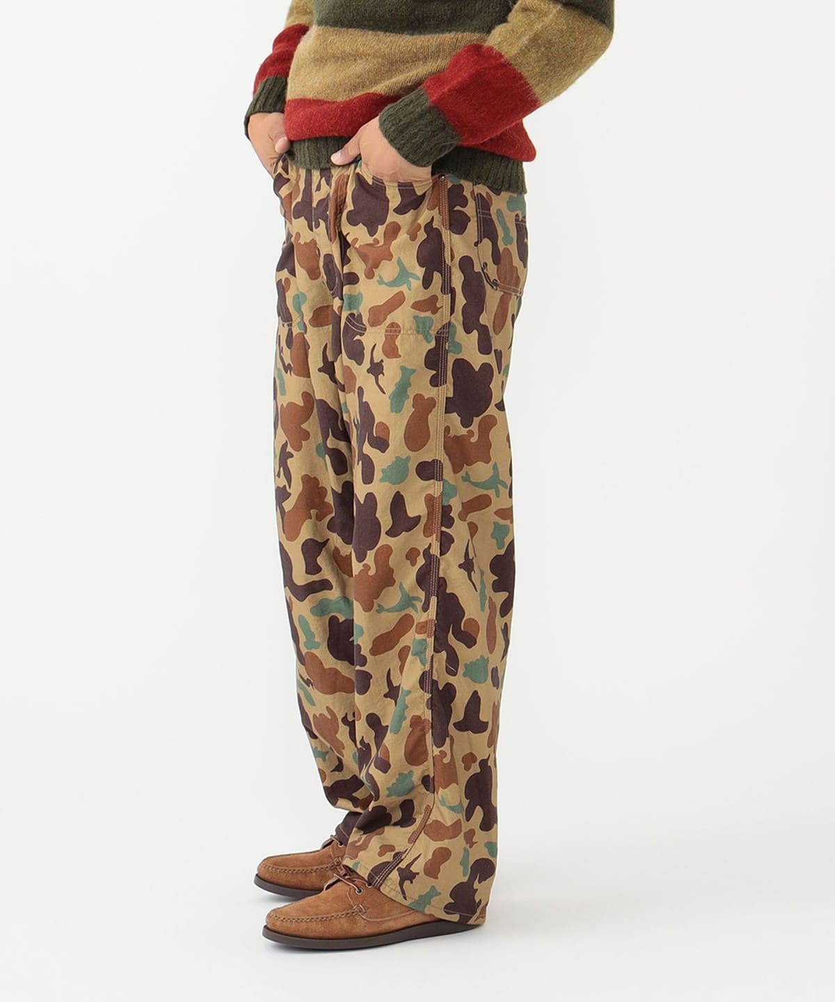 Beams Plus Painter Pants Lined Animal Camo | thegoodlife. UAE