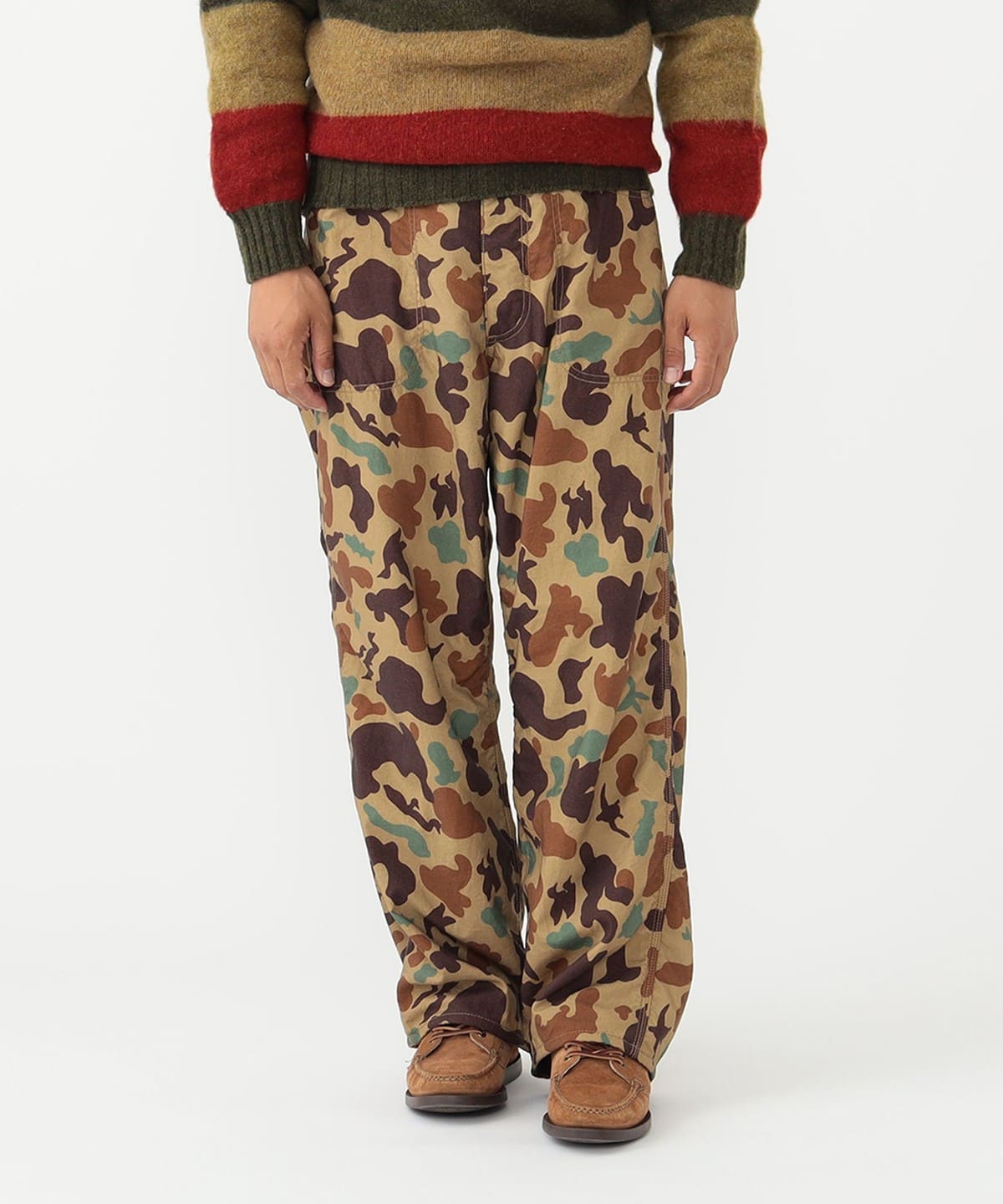 Beams Plus Painter Pants Lined Animal Camo | thegoodlife. UAE
