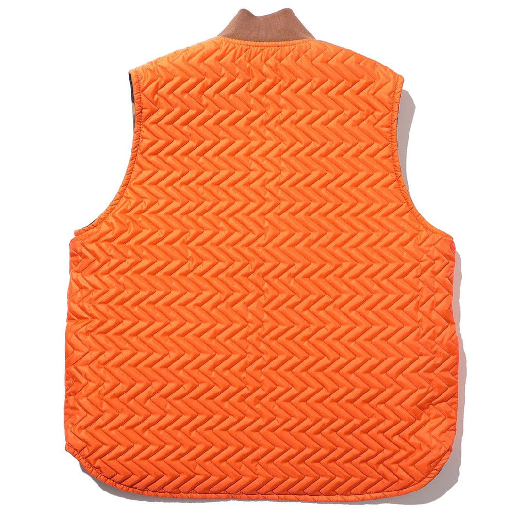 Beams Plus WORK Puff Vest Reversible Animal Print | thegoodlife. UAE