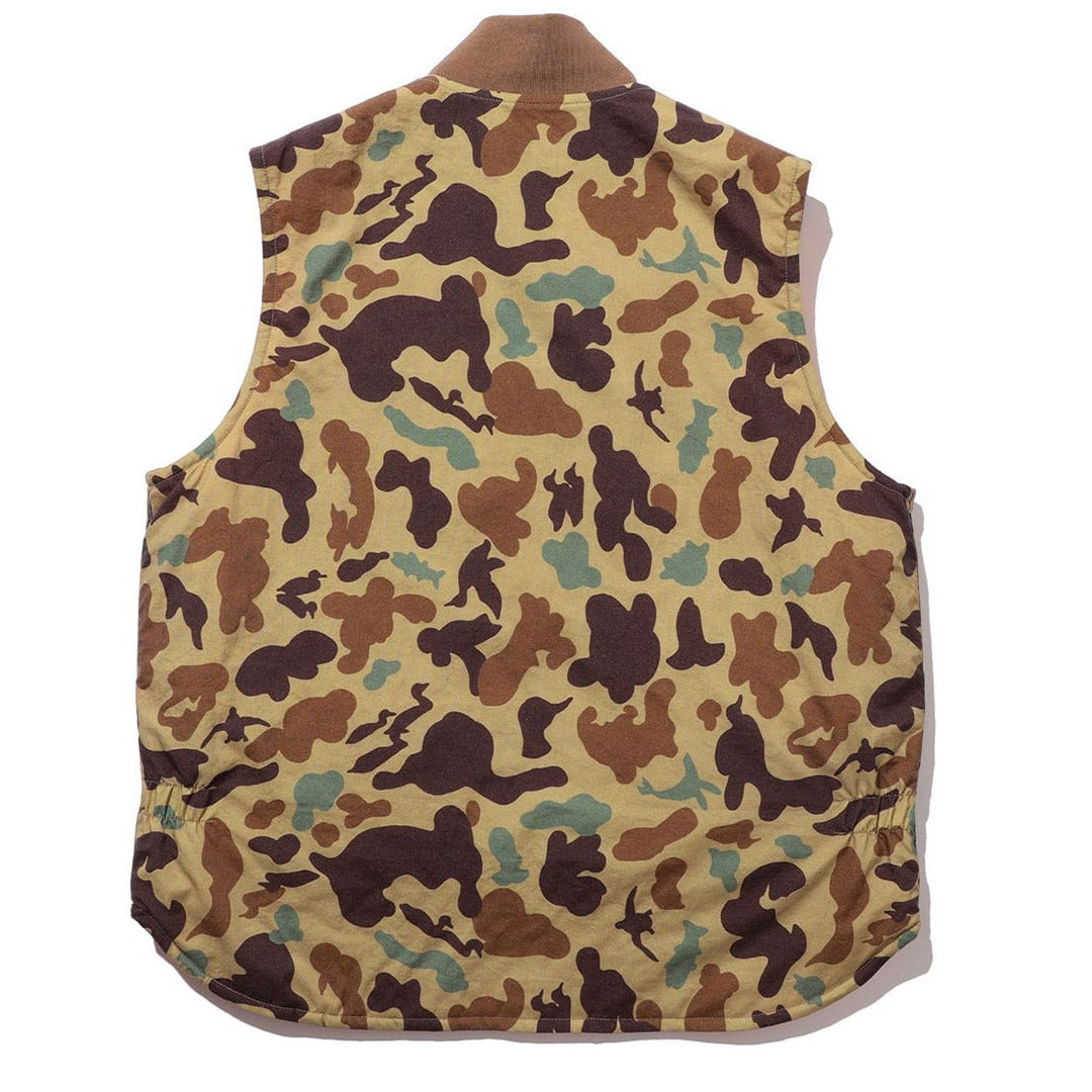 Beams Plus WORK Puff Vest Reversible Animal Print | thegoodlife. UAE