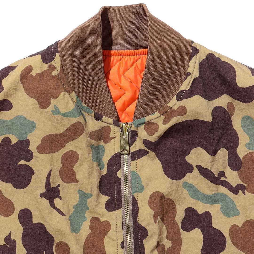 Beams Plus WORK Puff Vest Reversible Animal Print | thegoodlife. UAE