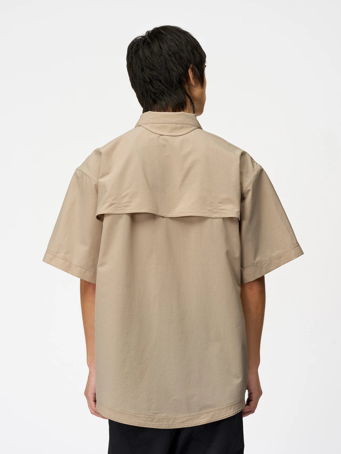 S/S Asymmetric Camp Shirt