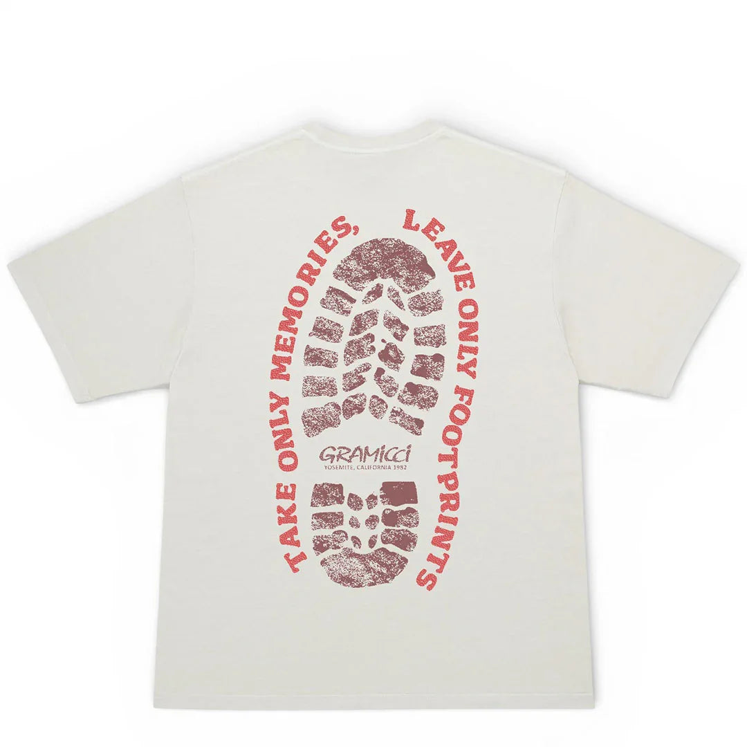 Gramicci Footprints Tee Pigment Dyed | thegoodlife. UAE