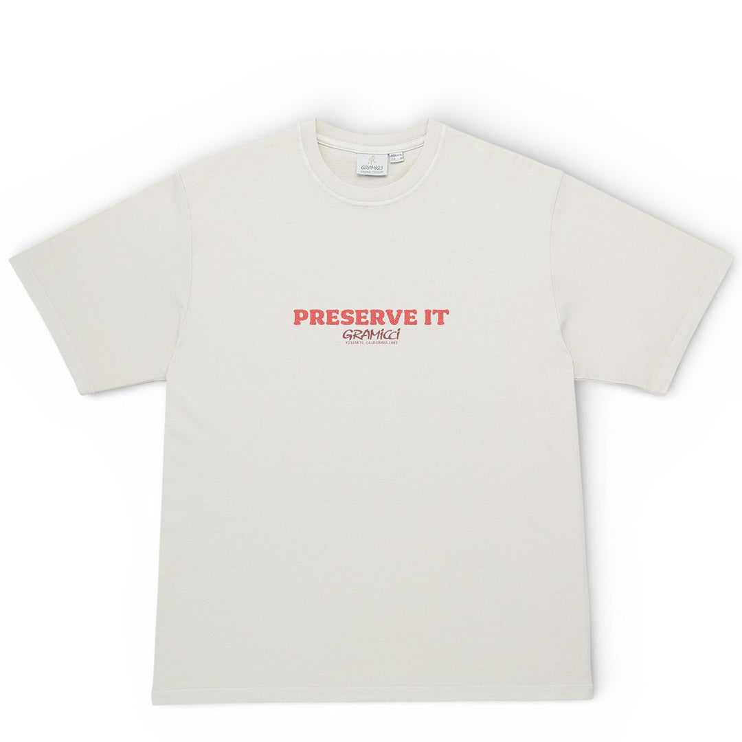 Gramicci Footprints Tee Pigment Dyed | thegoodlife. UAE