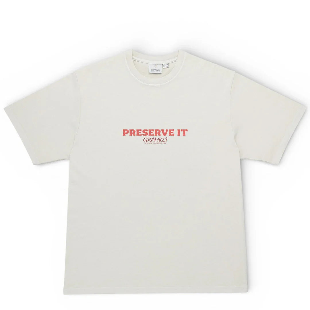 Gramicci Footprints Tee Pigment Dyed | thegoodlife. UAE