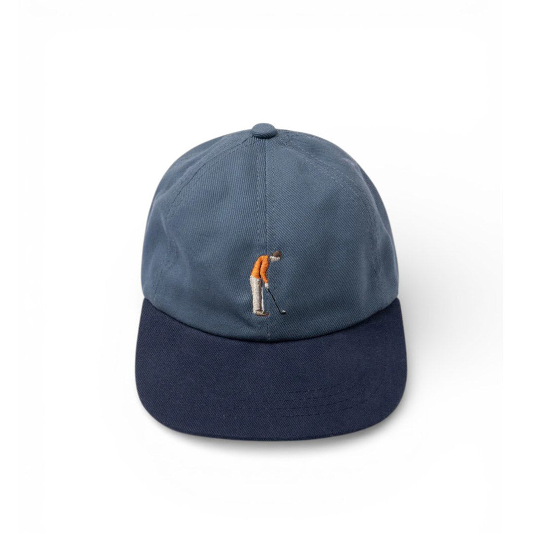 Leuchars Cap In French Blue / Navy Golf Embroidery