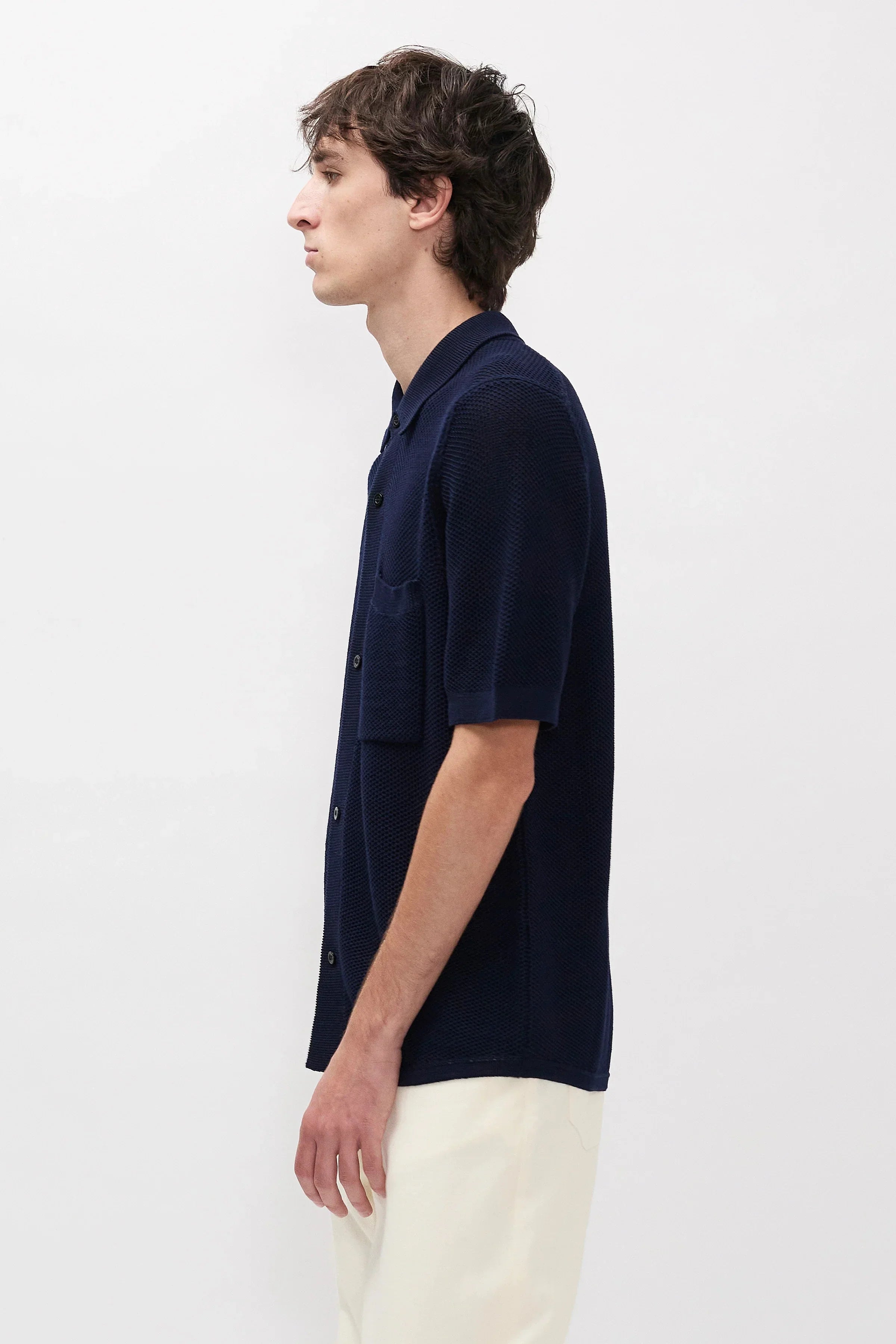 Norse Projects Fredensborg Mercerised Cotton Knitted Shirt | thegoodlife. UAE