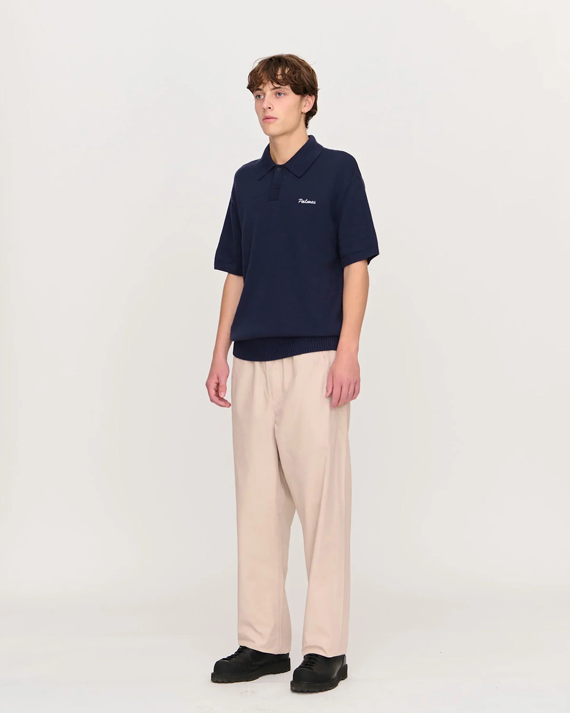 Palmes Cotton Knit Polo | thegoodlife. UAE
