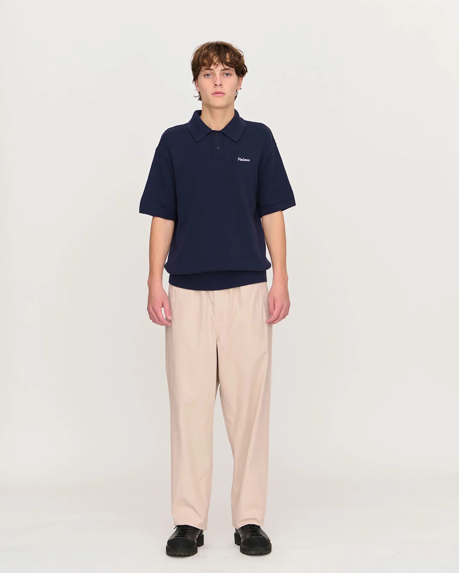 Palmes Cotton Knit Polo | thegoodlife. UAE