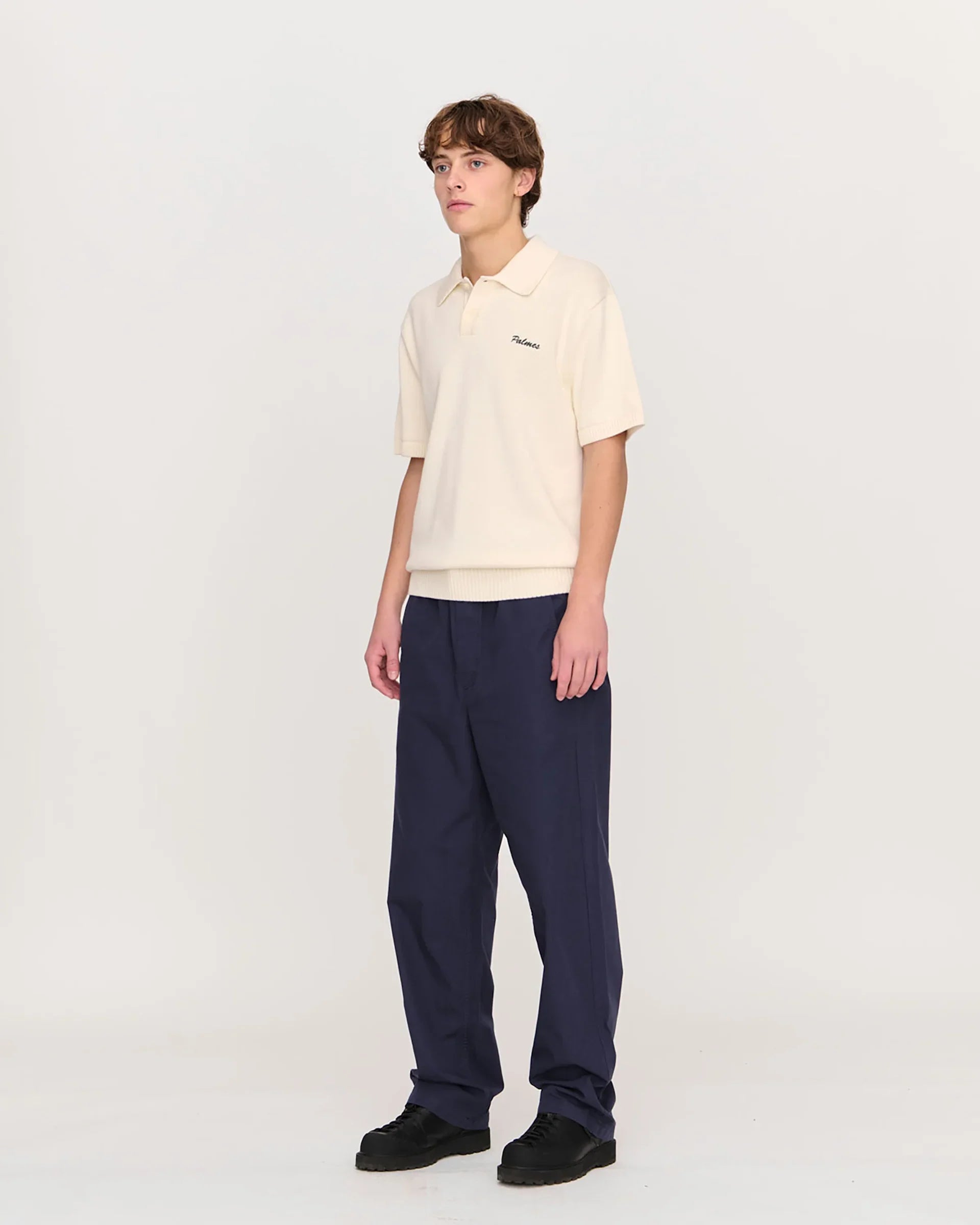 Palmes Cotton Knit Polo | thegoodlife. UAE