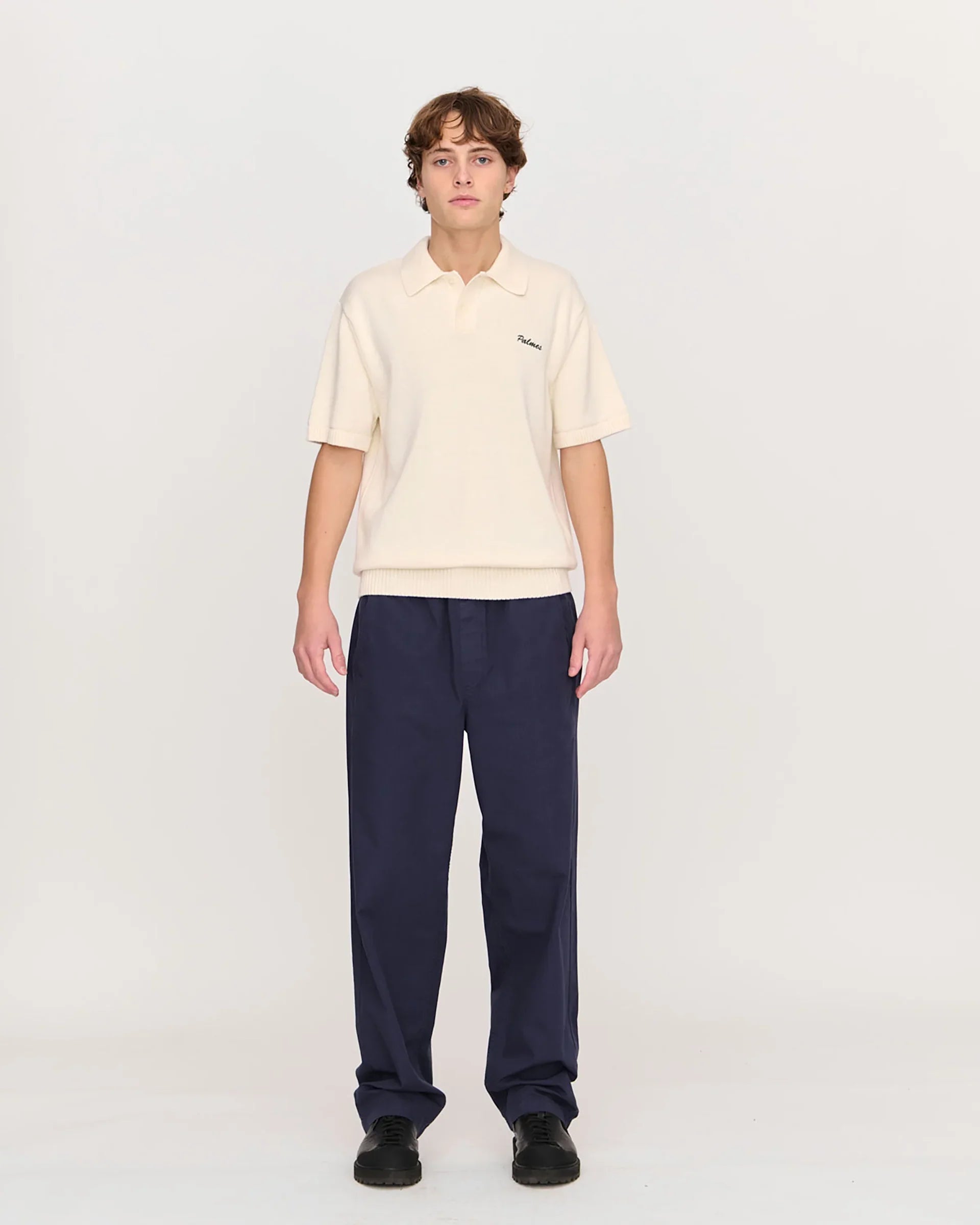 Palmes Cotton Knit Polo | thegoodlife. UAE