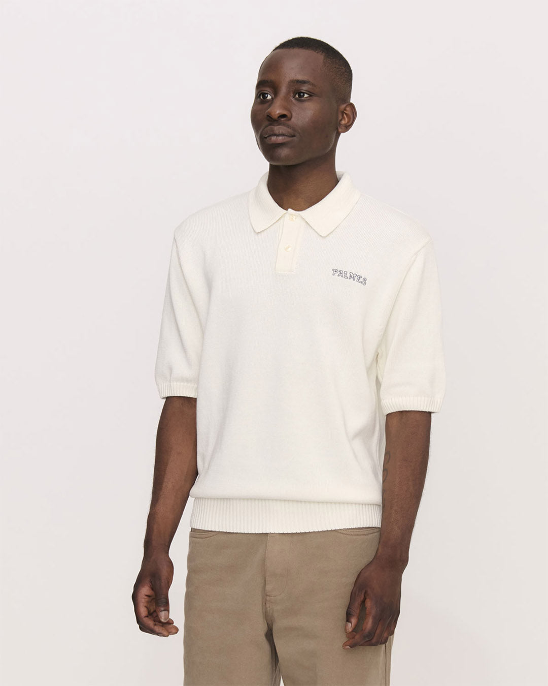 Palmes Cotton Knit Polo | thegoodlife. UAE