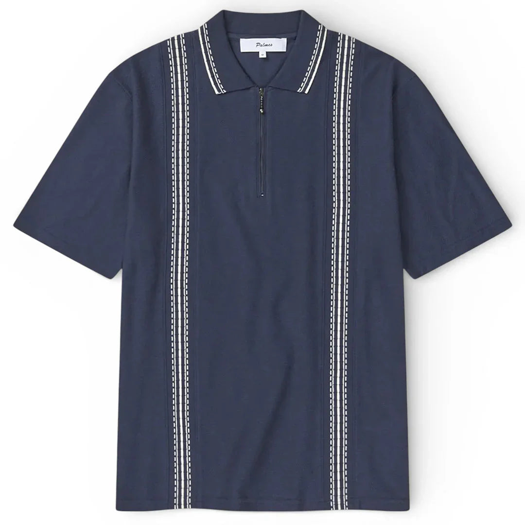 Palmes Panel Zip Polo | thegoodlife. UAE