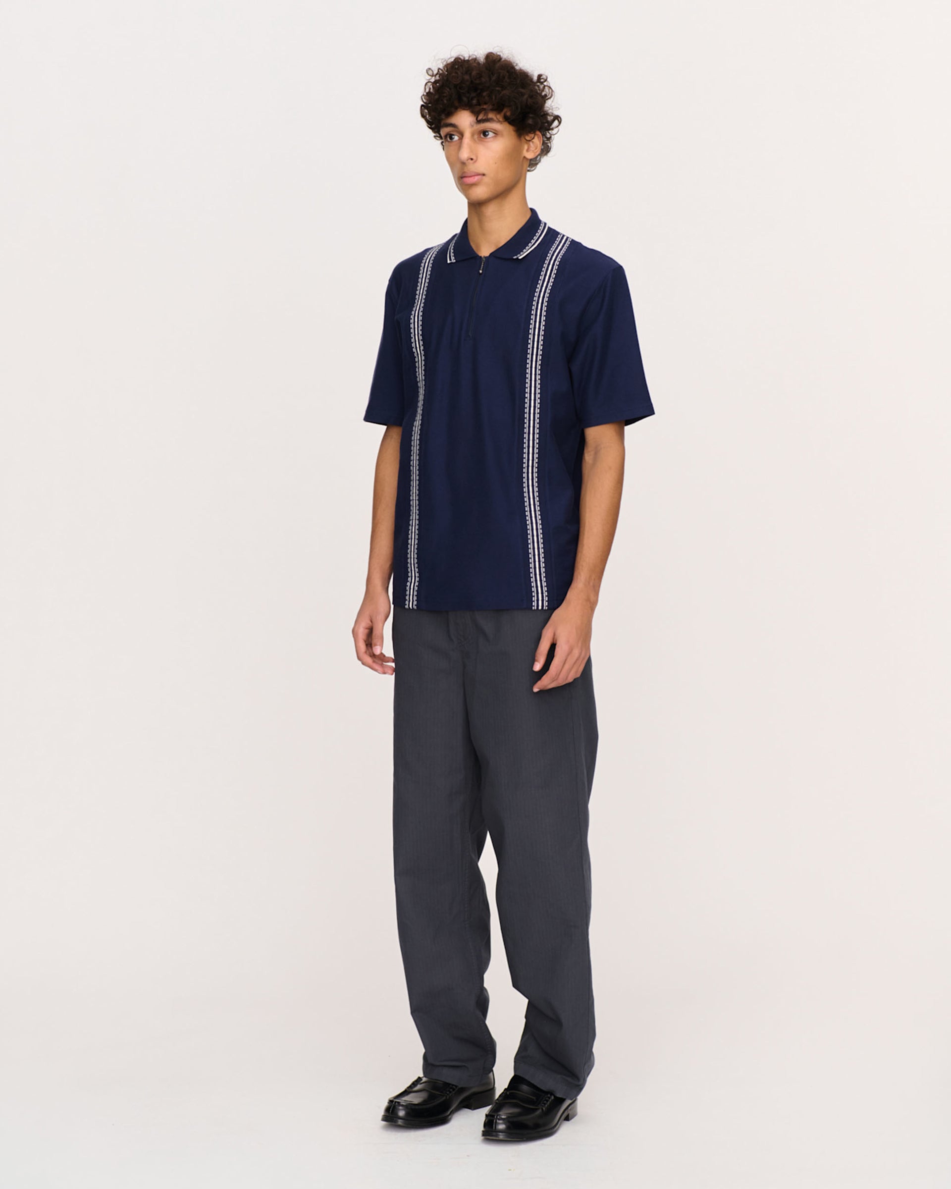 Palmes Panel Zip Polo | thegoodlife. UAE