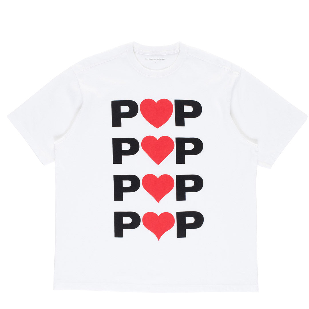 Pop Trading Company Hearts T-Shirt | thegoodlife. UAE