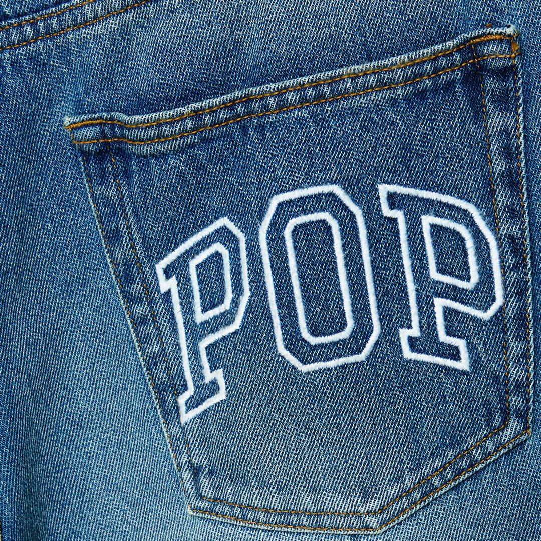 Pop Trading Company - Drs Pants Washed Denim - Pants - thegoodlife.