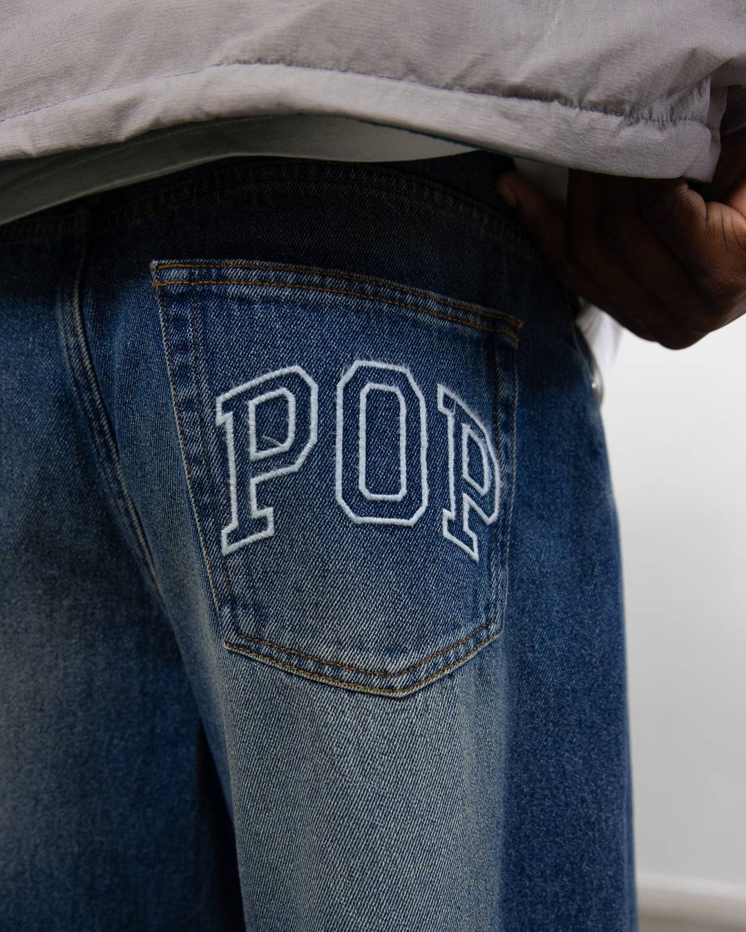 Pop Trading Company - Drs Pants Washed Denim - Pants - thegoodlife.