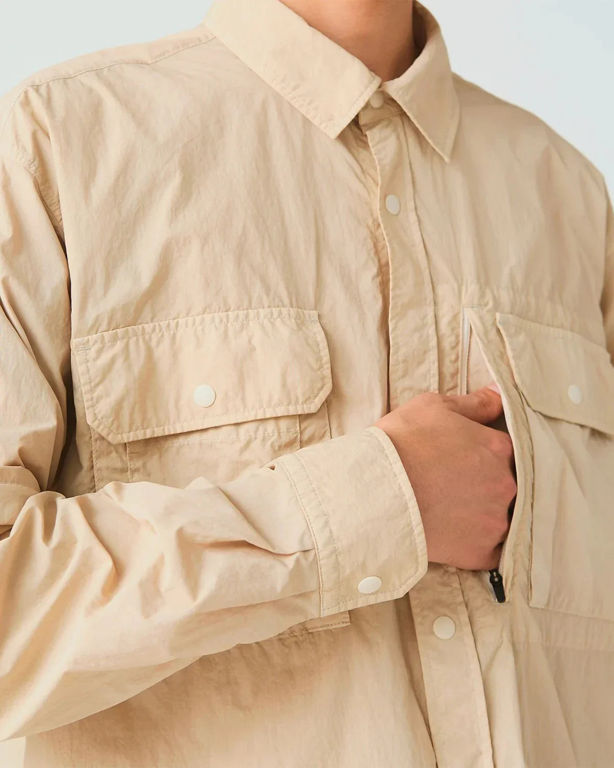Snow Peak Garment Dyed Convertible Shirt | thegoodlife. UAE