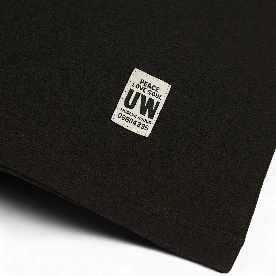 Universal Works Black Single Jersey Core Tee | thegoodlife. UAE