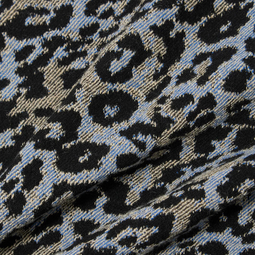 Universal Works Blue Leopard Flower Wool Club Jacket | thegoodlife. UAE