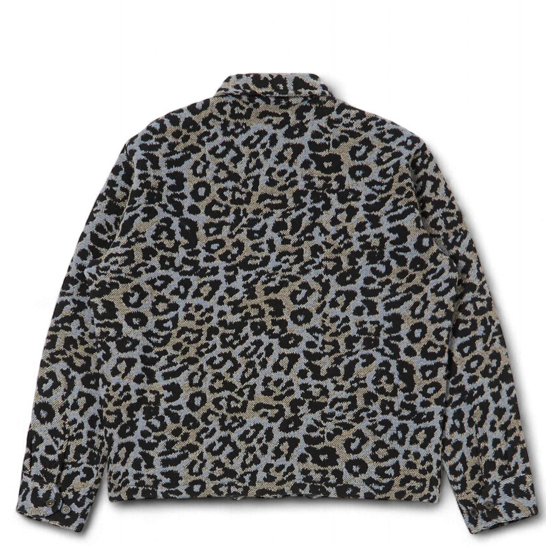 Universal Works Blue Leopard Flower Wool Club Jacket | thegoodlife. UAE