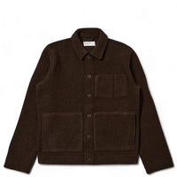 Universal Works Brown Wool Fleece Uniform Jacket | thegoodlife. UAE