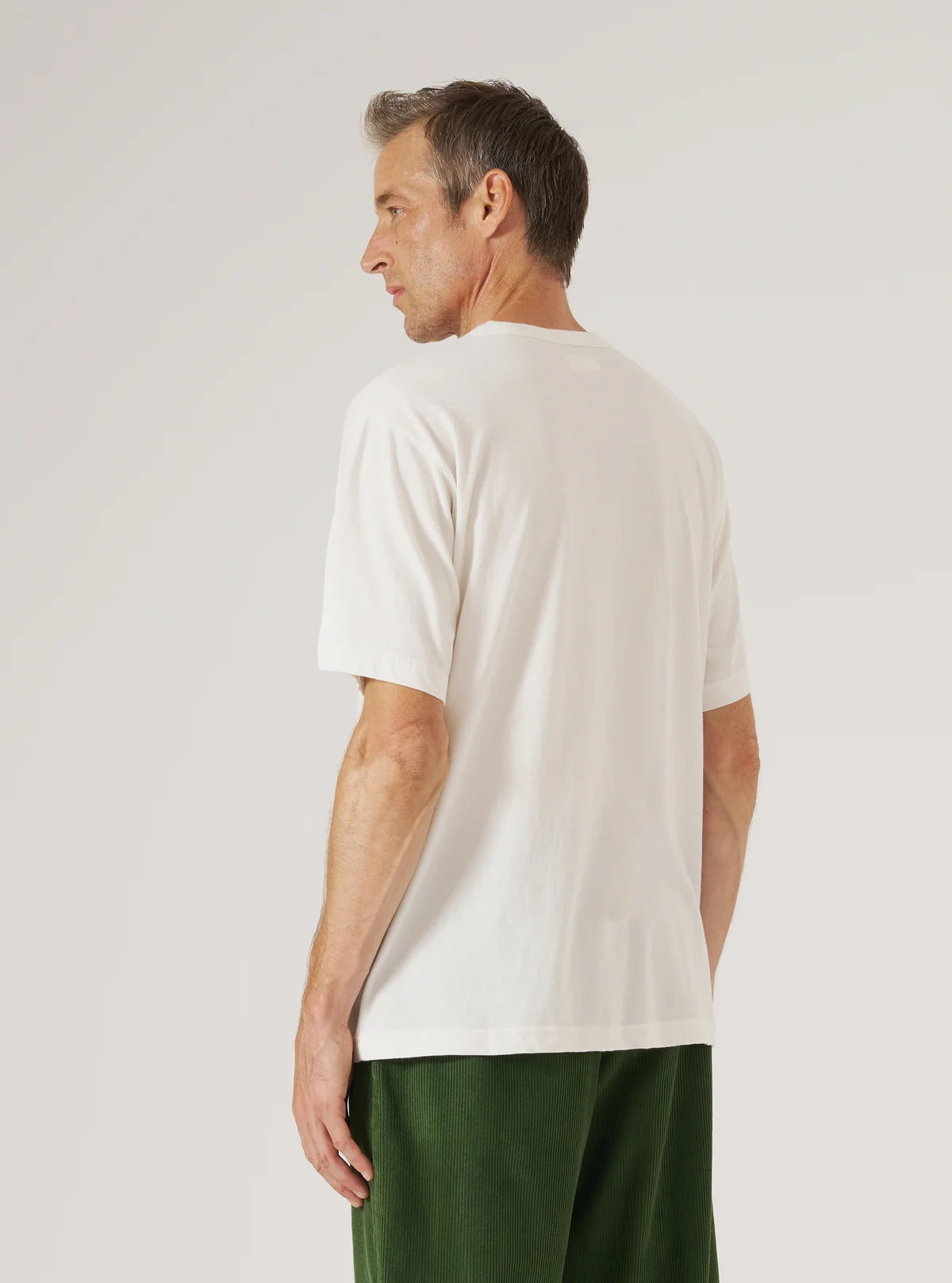 Universal Works Ecru Single Jersey Core Tee | thegoodlife. UAE