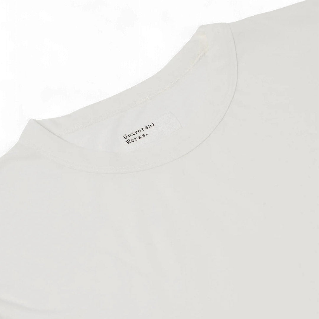 Universal Works Ecru Single Jersey Core Tee | thegoodlife. UAE