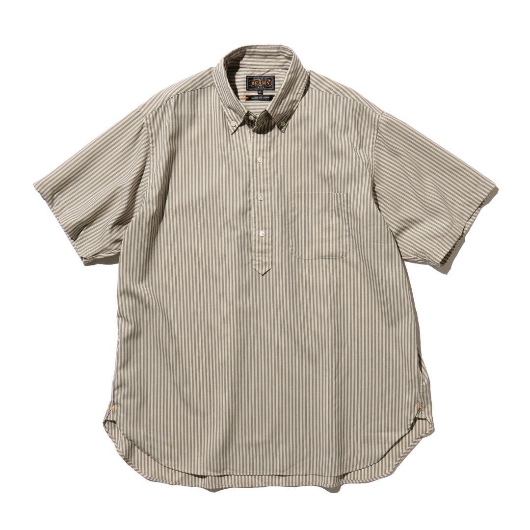 B.D. Pullover Classic-fit Wool Stripe Shirt